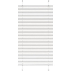 vidaXL Плисирана щора Бяла 70x150 cm Ширина на плата 69, 4 cm Полиестер (4015494)