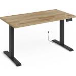 BIM Furniture Natural Регулируемо бюро 140x70x3 черно/дъб (BIMNATDESKBMNATOAK)