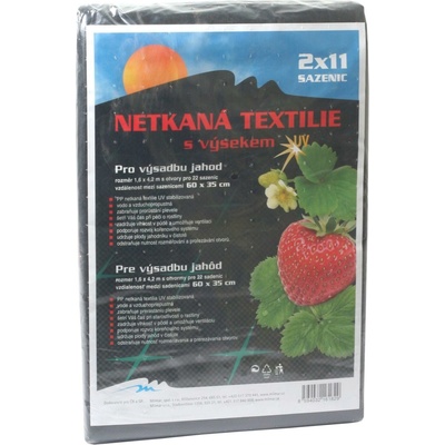 Neotex netkaná textília výsek čierny 45g jahody 1,6 x 4,2 m
