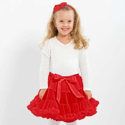 Detská dolly sukňa červená