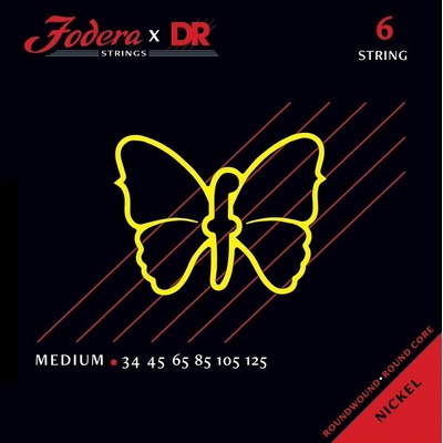 DR Strings Fodera Nickel 6 Medium 34125