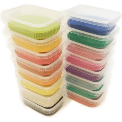 Pískohraní Sada barevného písku 16 ks 100 g – Zbozi.Blesk.cz