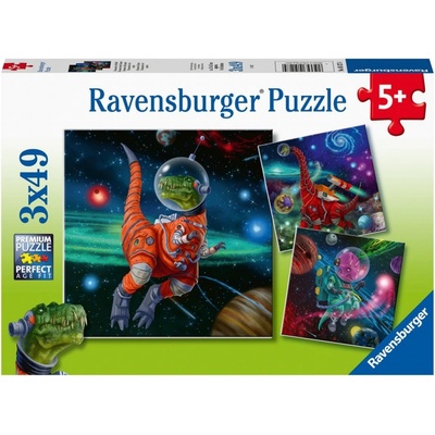 Ravensburger 051274 Dinosauří svět 3x49 dílků