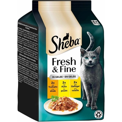 Sheba Fresh und Fine želé krůta, kuře und drůbež 6x50 g