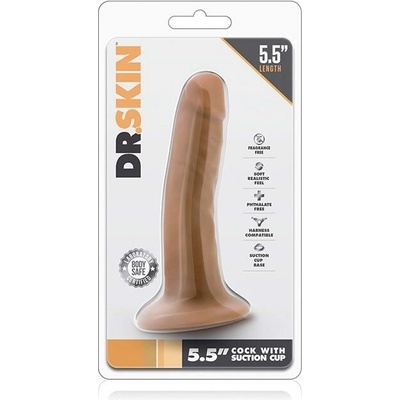 Dr. Skin 5,5 realistický dildo s přísavkou přírodní 14 cm