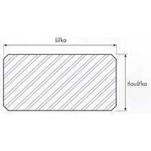 Dřevěný hranol konstrukční KVH Si 80 x 80 x 4000 mm smrk hoblovaný
