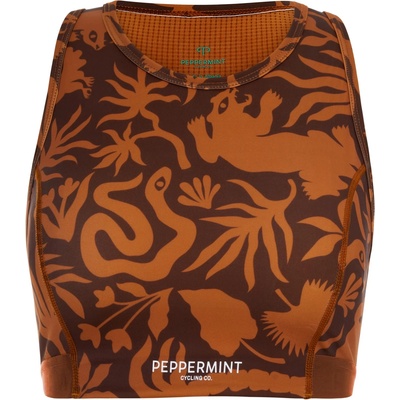 PEPPERMINT Дамски спортен сутиен Peppermint Women's Signature High-Neck Bra Sports bra - Wild Rosewood - размер XS (114-3732-0111)