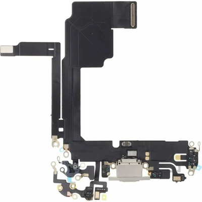 iPhone 15 Pro nabíjecí konektor flex mikrofon (OEM) Natural titanium