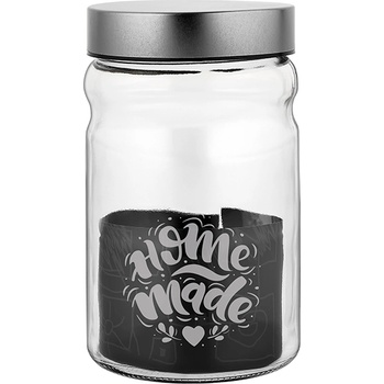 Mercanlar M-331127 / 132025-Буркан с метален капак "HERA / VOCA" 1400cc СРЕБЪРЕН (0154321)