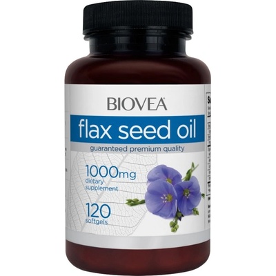 BIOVEA Flax Seed Oil 1000 mg [120 Гел капсули]