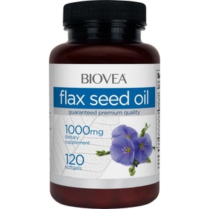 BIOVEA Flax Seed Oil 1000 mg [120 Гел капсули]