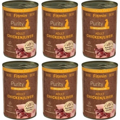 Fitmin Dog Purity Chicken with Liver 6 x 400 g