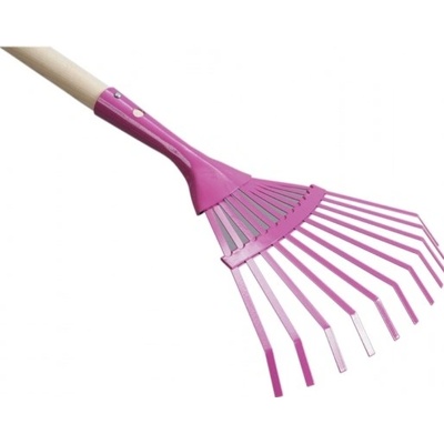 Nohel Garden Dětské kovové ploché hrábě 11 prutů, 75cm
