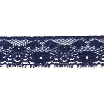 Krajka pevná 25mm nylon 541206 metráž - více barev Barva: 0020 Tmavě modrá – Zboží Dáma