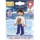 Efko Igráček Fanoušek MS v hokeji 2024 bílý dres figurka