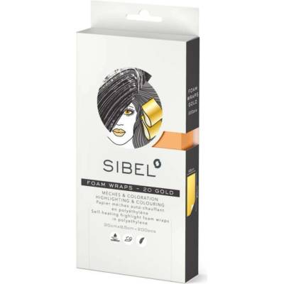 Sibel Papírky pro barvení 200 ks - 9,5 cm x 20 cm - zlaté 4333051
