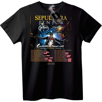 NOONEBRAND Тениска Sepultura Европейско сбогуване 2024 - 2XL, White