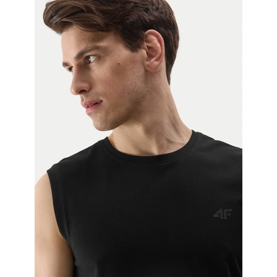 4F Tank top 4FWSS24TSLEM075 regular fit čierna