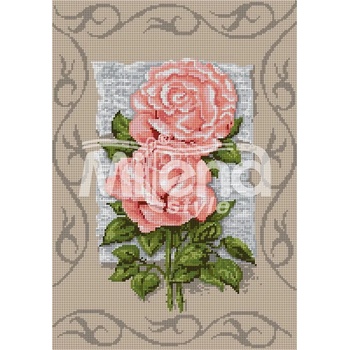Milena Style Писмо с рози - гоблен със схема