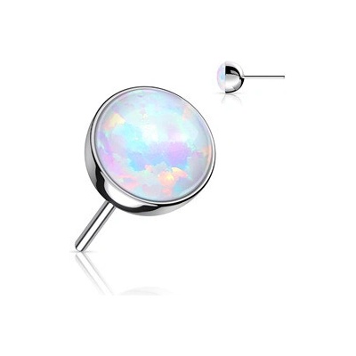 Šperky4U kamínek opál k PUSH IN piercingu titan TIT1149-OP17-020