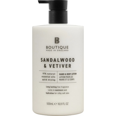 Boutique Sandalwood & Vetiver Tělové mléko, 500 ml