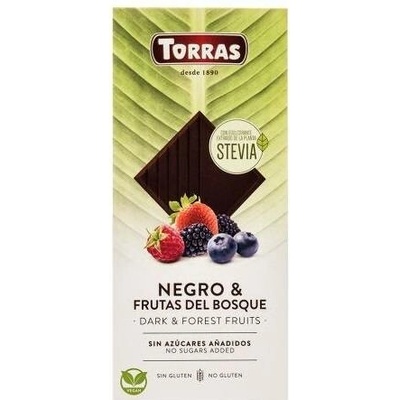 Torras Bezlepková hořká s lesním ovocem bez přidaného cukru 125 g