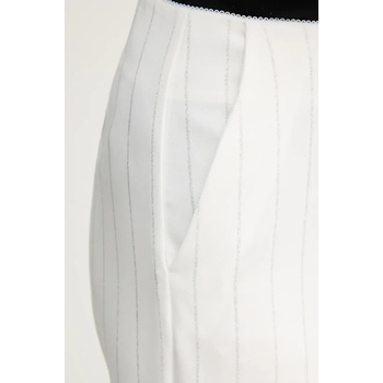Ermanno Scervino Панталон Ermanno Scervino в бяло с широка каройка, с висока талия 56TP004EV7 (56TP004EV7)