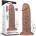 Lovetoy Realistic Chubby Vibrating Dildo 10.5" Brown