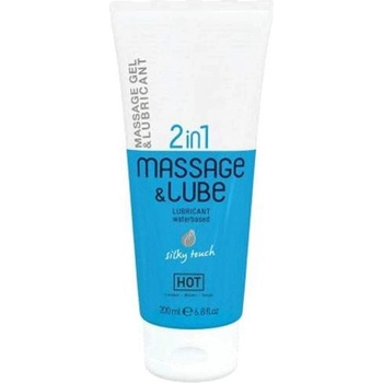 Image 1 of HOT Cosmetics Лубрикант и масажен гел 2 в 1 "hot silky touch" 200 мл