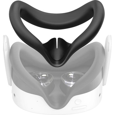 Vortex Virtual Reality Силиконов протектор за лице за Meta Quest 3S | Черен (VVR.SIL.FACECOVER.QUEST.S3.BLK.2024)