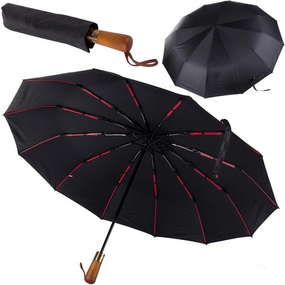 Verk Group deštník skládací deštník automatický černý unisex elegantní velký decentní