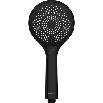 WENKO 24924100 - душова глава със система за пестене на вода 11x11 cm черна (WE0349)