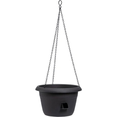 Plastia Žardina samozavlažovací Siesta 25 cm + kov. závěs antracit