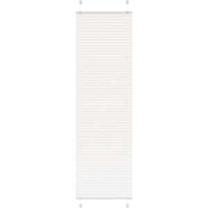 vidaXL Плисирана щора Бяла 55x200 cm Ширина на плата 54, 4 cm Полиестер (4015508)