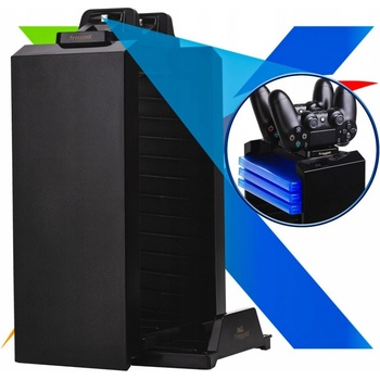 Froggiex FX-P4-C1-B PS4 Charge and Store Tower