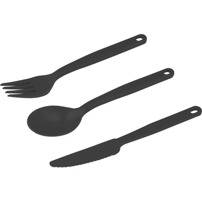 Sea to Summit Camp Cutlery Set - 3pc Цвят: черен