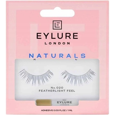 Eylure Naturals Lashes No. 020 umělé řasy s lepidlem přírodní efekt