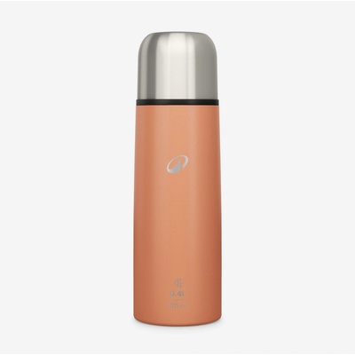 Quechua Antikorová termoska s pohárikom 400 ml oranžová