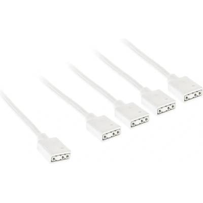 Kolink Кабел Kolink ARGB 1-4 Сплитер - 30 cm Бял (KOLINK-AC-ZUAD-1629)