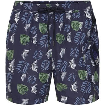 SEA RANCH Бански гащета Sea ranch Palm Printed swimming shorts - Blue (Sr Navy)