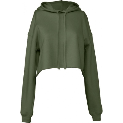 Bella + Canvas dámska cropp Militry green