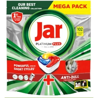 Jar Platinum Plus kapsle na nádobí 102 ks