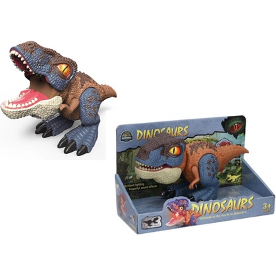 Wiky Dinosaurus s efektmi hnedý 26,5 cm