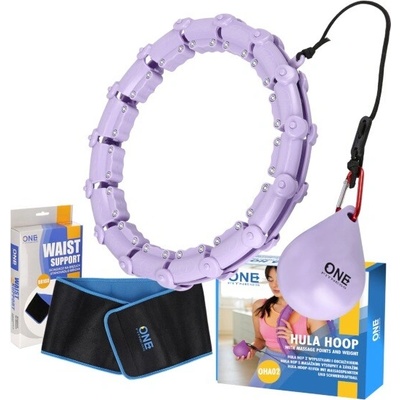 ONE Fitness OHA02 fialová + zoštíhľujúci pás