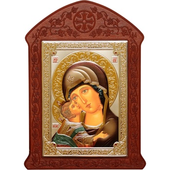 Богородица с младенец с mdf дърворезба (is31179-d)