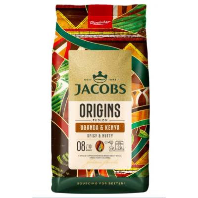 Douwe Egberts Кафе на зърна Jacobs Origins Fusion Уганда и Кения 1 кг