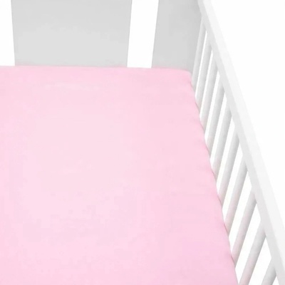 NEW BABY Prostěradlo z žerzeje růžové 60x120