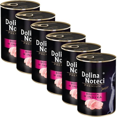 Dolina Noteci Premium Cat Junior Rich in Turkey 6 x 400 g
