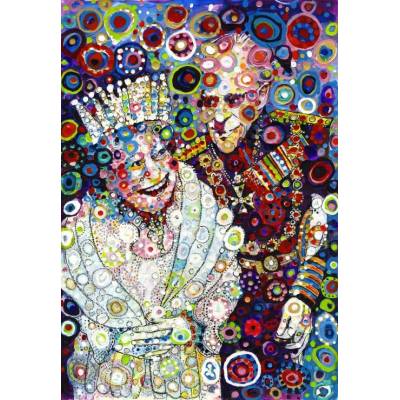 Bluebird Puzzle - Puzzle Sally Rich: he Queen and Prince Philip - 1 000 piese
