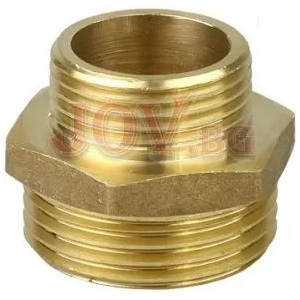  Нипел редуктивен 1/2'' х 3/8''- месинг